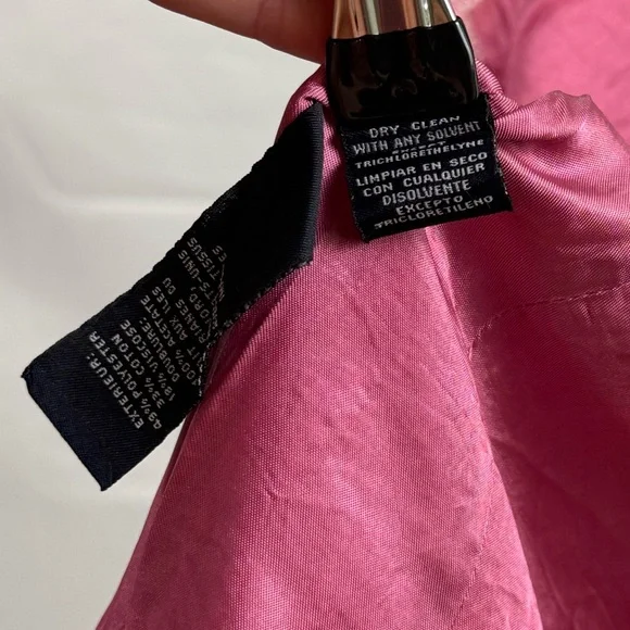 Pink Tweed Blazer Chanel Style Jacket Jones New York Signature Size 4 - Picture 8 of 8